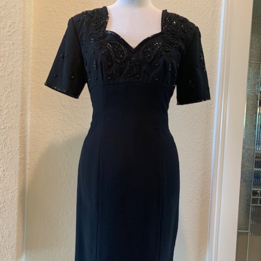 Morgan Taylor- Evening- black cocktail dress, like new, size 8